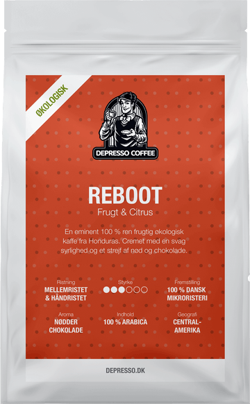 Se Depresso Coffee Kaffebønner Reboot - Tilbud ❤ Depresso Coffee ❤ Hurtig levering: 1 - 2 Hverdage samt billig fragt ❤ Varenummer: DC-3249 og barcode / Ean: på lager - Kæmpe udvalg i Kaffebønner - Over 857 kendte brands på udsalg